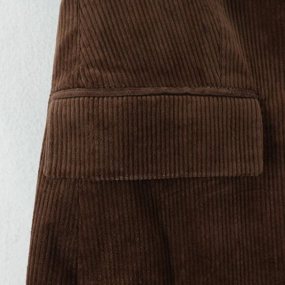 Veronica Beard Reagan Corduroy Dickey Jacket Dark Cocoa 4 - Picture 9 of 16